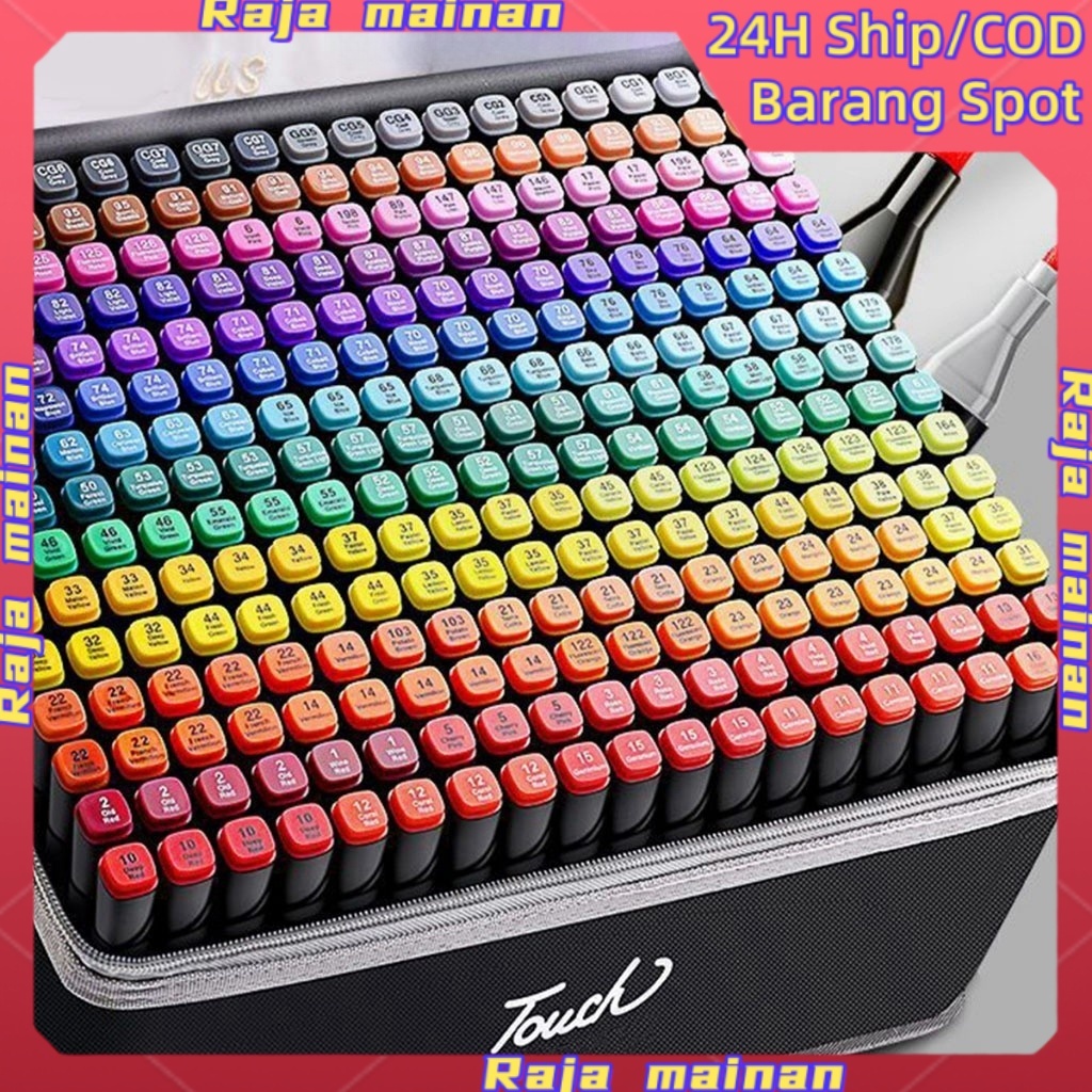 

<READY>48 Warna Mark Pena Anak -anak Master The Double -Headed Art Special Painting Tools Color Pena