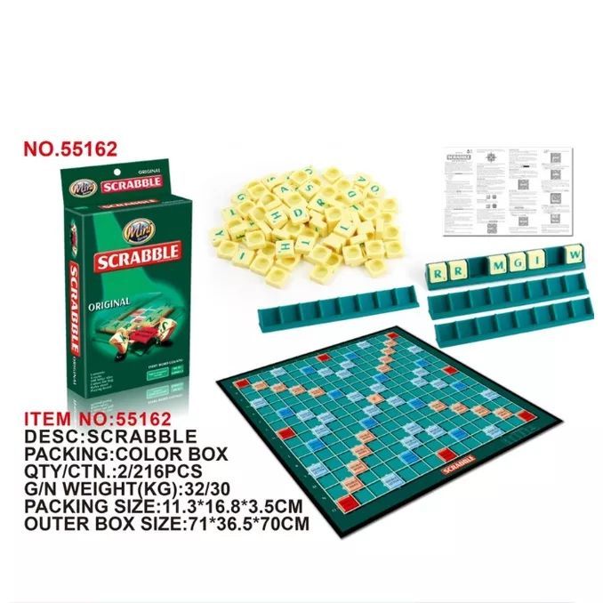Magnetic Labble Scrabble - Board Game - Mainan Edukasi - Mini Scrabble