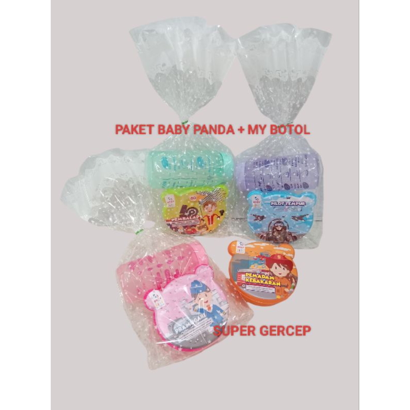 

TEMPAT MAKAN BABY PANDA + BOTOL MINUM MY BOTOL 350ML PAKET HAMPERS KADO BINGKISAN HADIAH PAKET SOUVENIR ULANG TAHUN ANAK