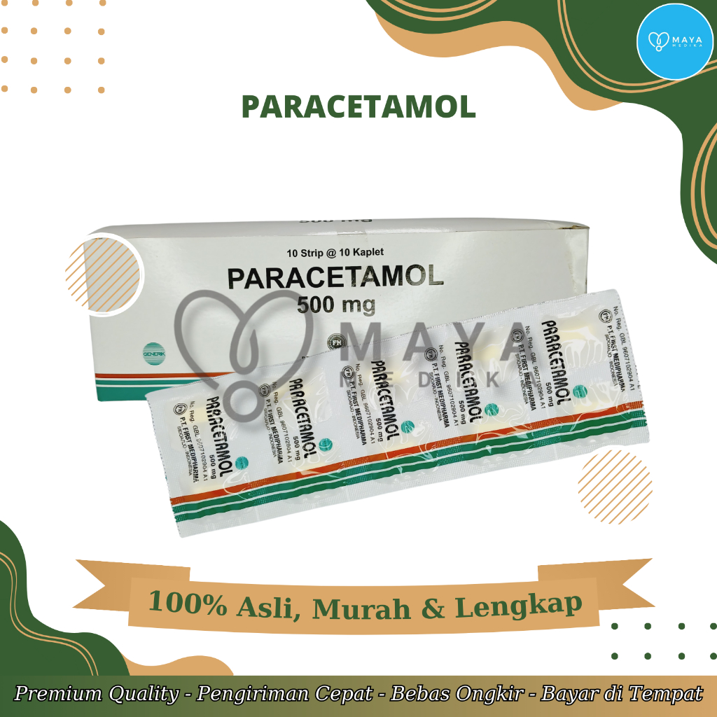Paracetamol Kaplet 500 mg 1 Strip