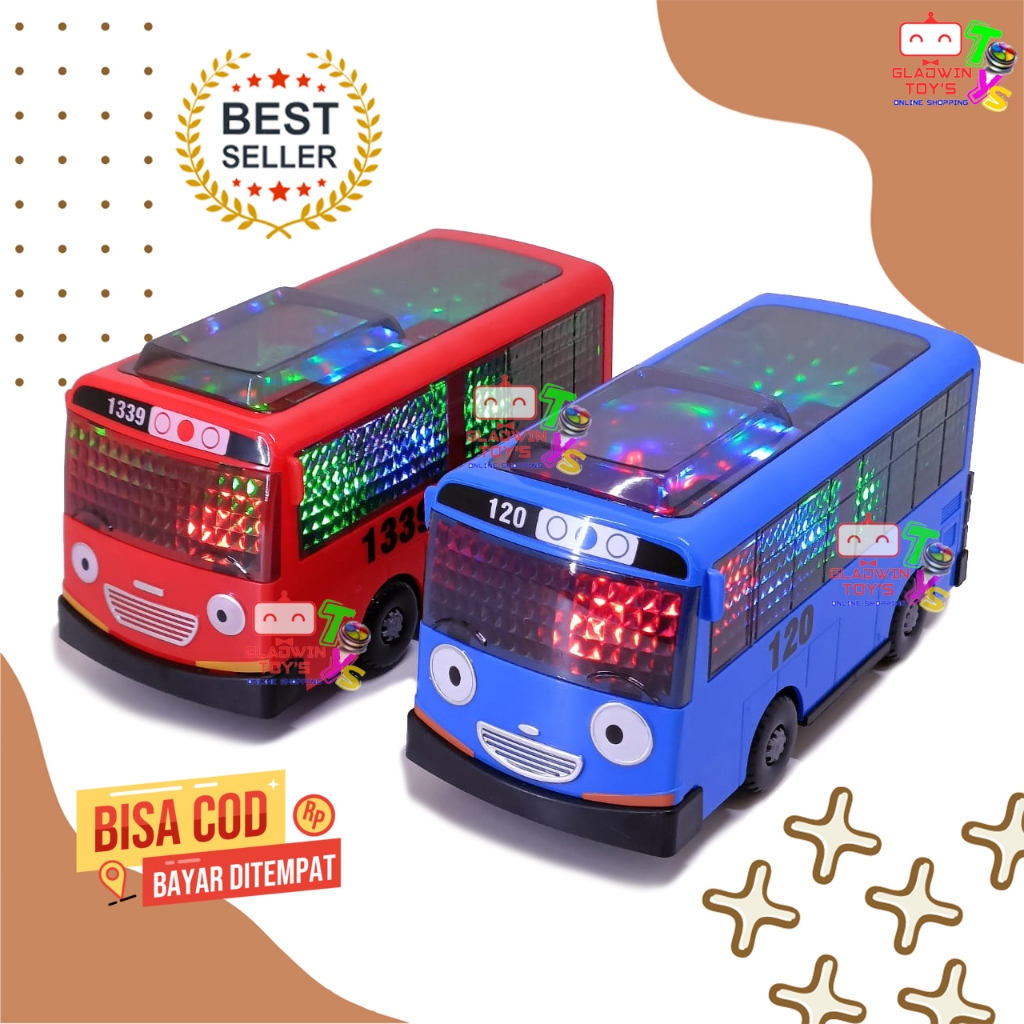MAINAN BUS TAYO BERNYANYI BUS TAYO LAMPU MUSIK HEY TAYO