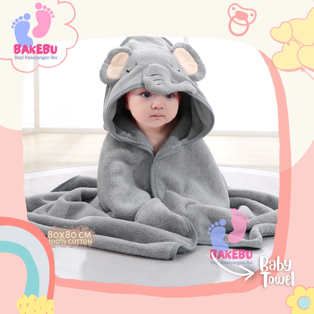BAKEBU Nathania Towel Baby Handuk Bayi Lembut Selimut Renang New Born TW