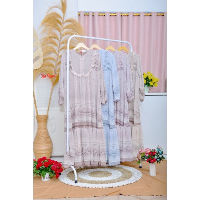 Dress Ceruty Mecca | Gamis Muslimah | Dress Ceruty