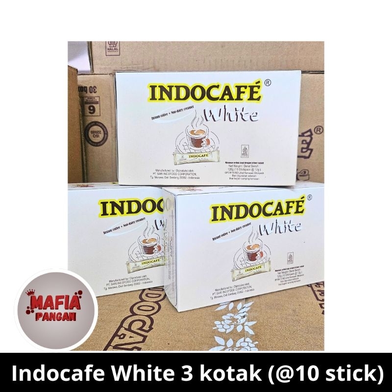 

Lebih Hemat !! Kopi Indocafe White No Sugar 3 kotak (@10 stick)