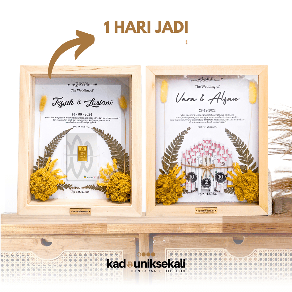 Bingkai Mahar Uang 10R  / Mahar Pernikahan / Frame Mahar 3D Pop Up