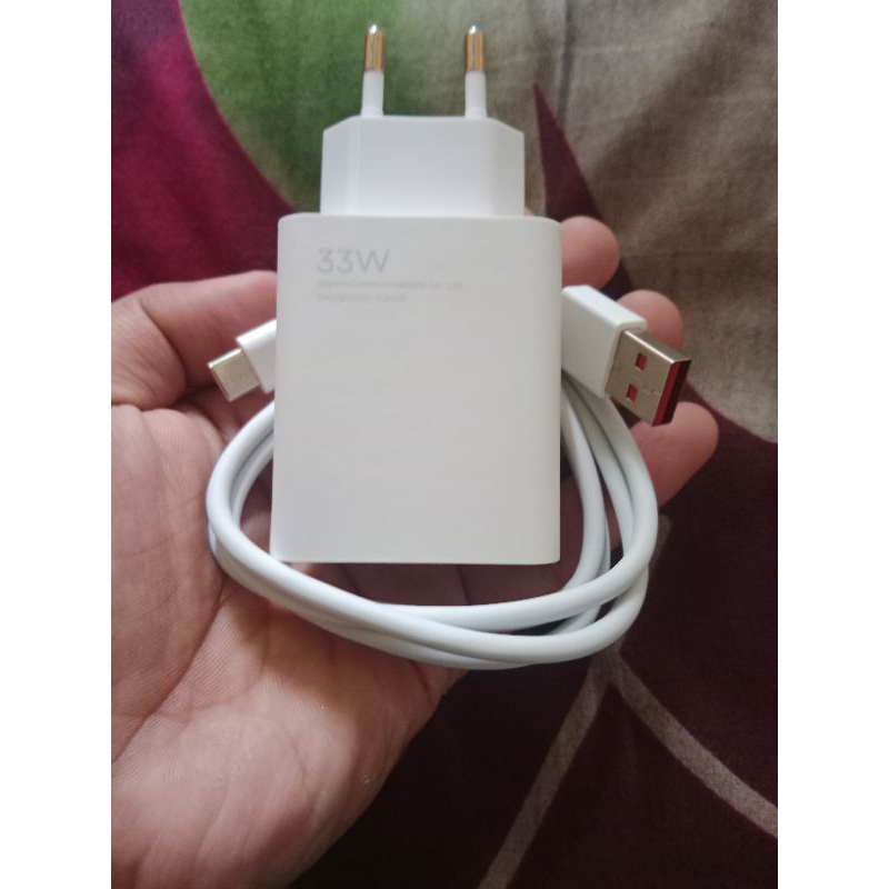 CHARGER XIOAMI NOTE 10 PRO 33W TURBO DESIMAL AKTIF ORI