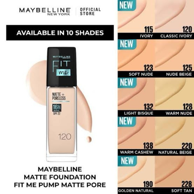 foundation fit me matte+porlase