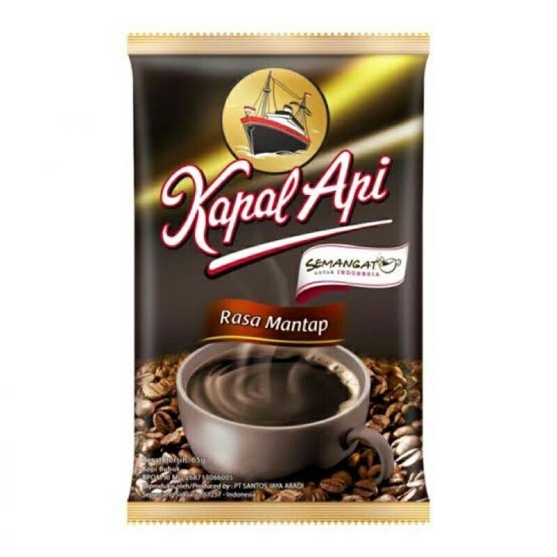 

KOPI KAPAL API RASA MANTAP 60gr 1 RENCENG ISI 10