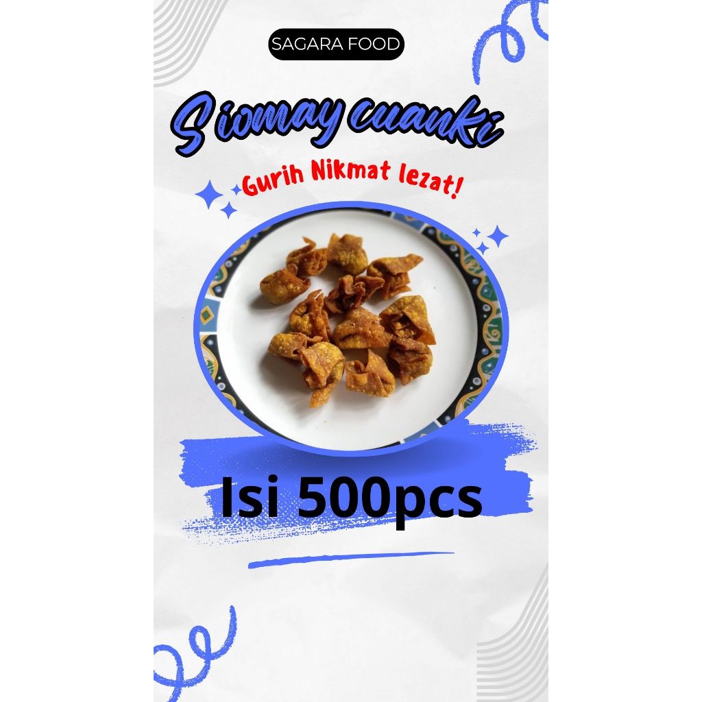 siomay cuanki kering isi 500pcs/siomay cuanki bandung/siomay cuanki viral/siomay cuanki besar