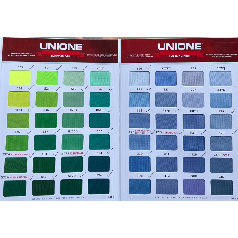 [PER 1 ROLL] KAIN UNIONE BY ESPERO AMERICAN DRILL #1616