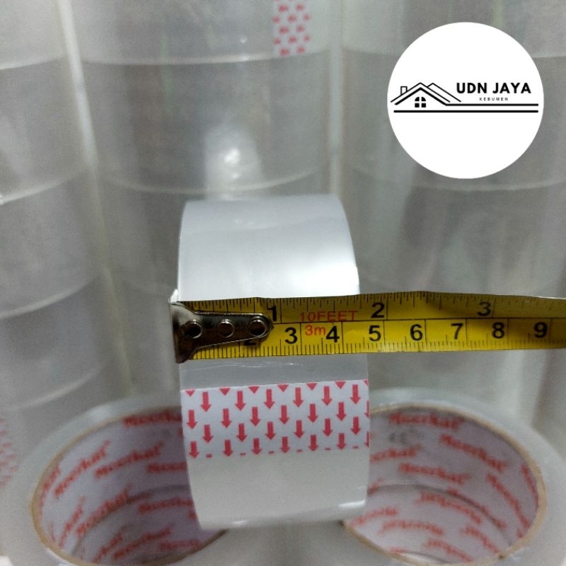 

Lakban Bening Tebal isi 10mm x 45mm x 80 yard Meerkat