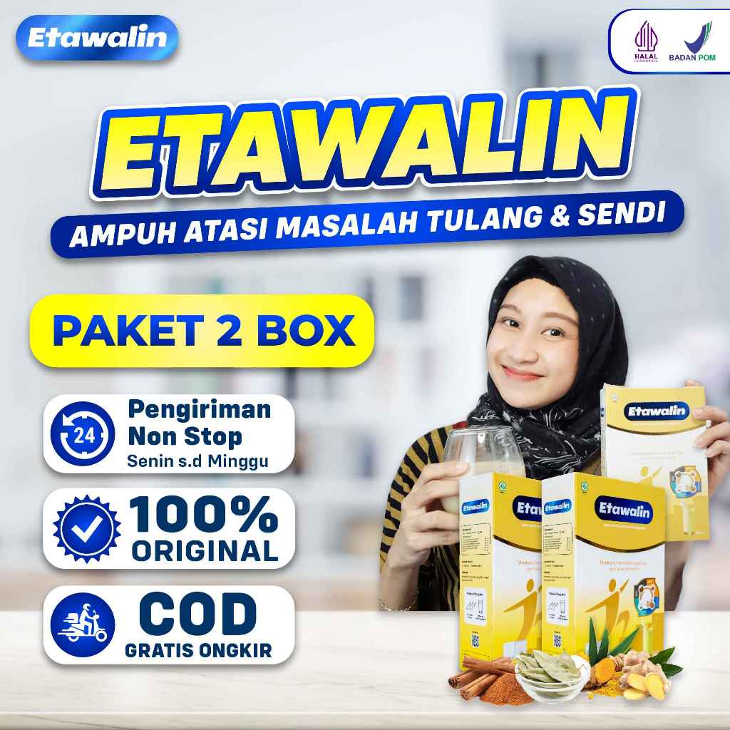 

[PAKET 2 BOX] | Etawalin | Susu Kambing Asli Mampu Mengatasi Nyeri Sendi Pegal Linu Menjaga Kepadatan Tulang [Official Store]