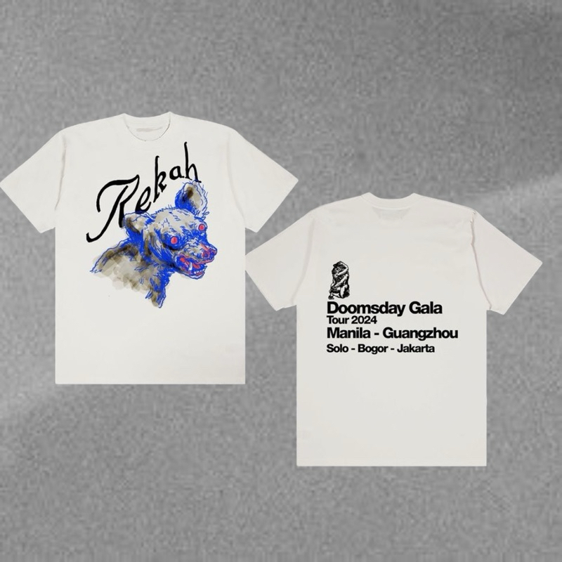 [HOT] Rekah - Doomsday Gala Tour 2024 Putih | Original Merchandise T-Shirt