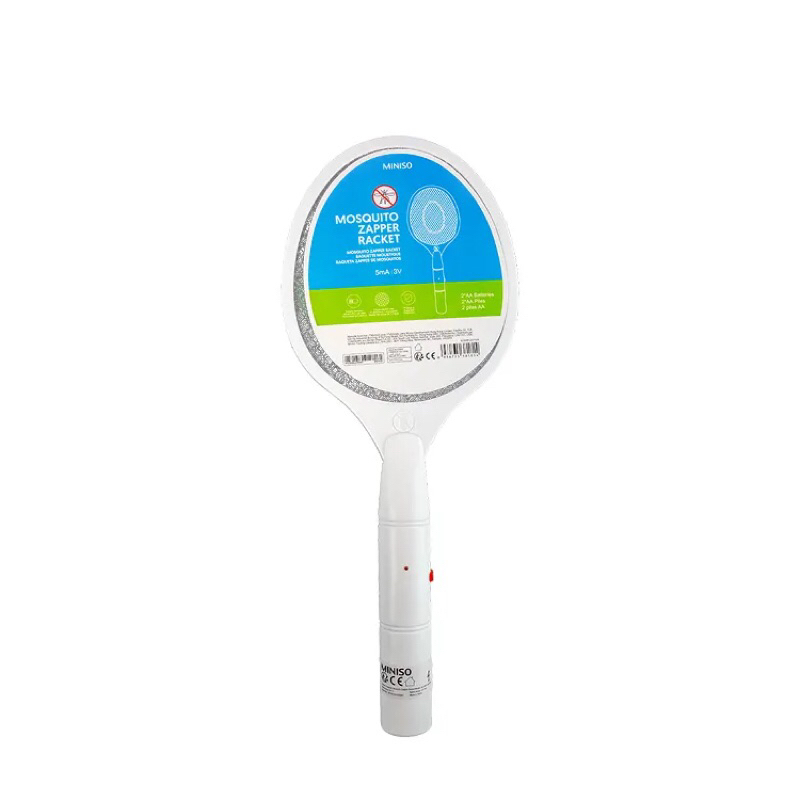 Miniso Mosquito Electric Zapper Racket 5mAh 3volt 2AA Battery / Miniso Raket nyamuk raket serangga