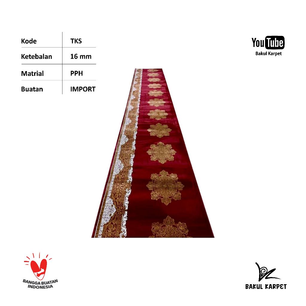 Karpet Masjid TURKYSTAN TKS Import Tebal 16mm