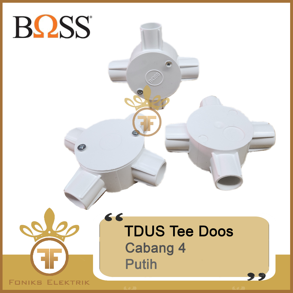 

T Dus/ Tee Doos/ Tdus Boss Cabang 4 Putih