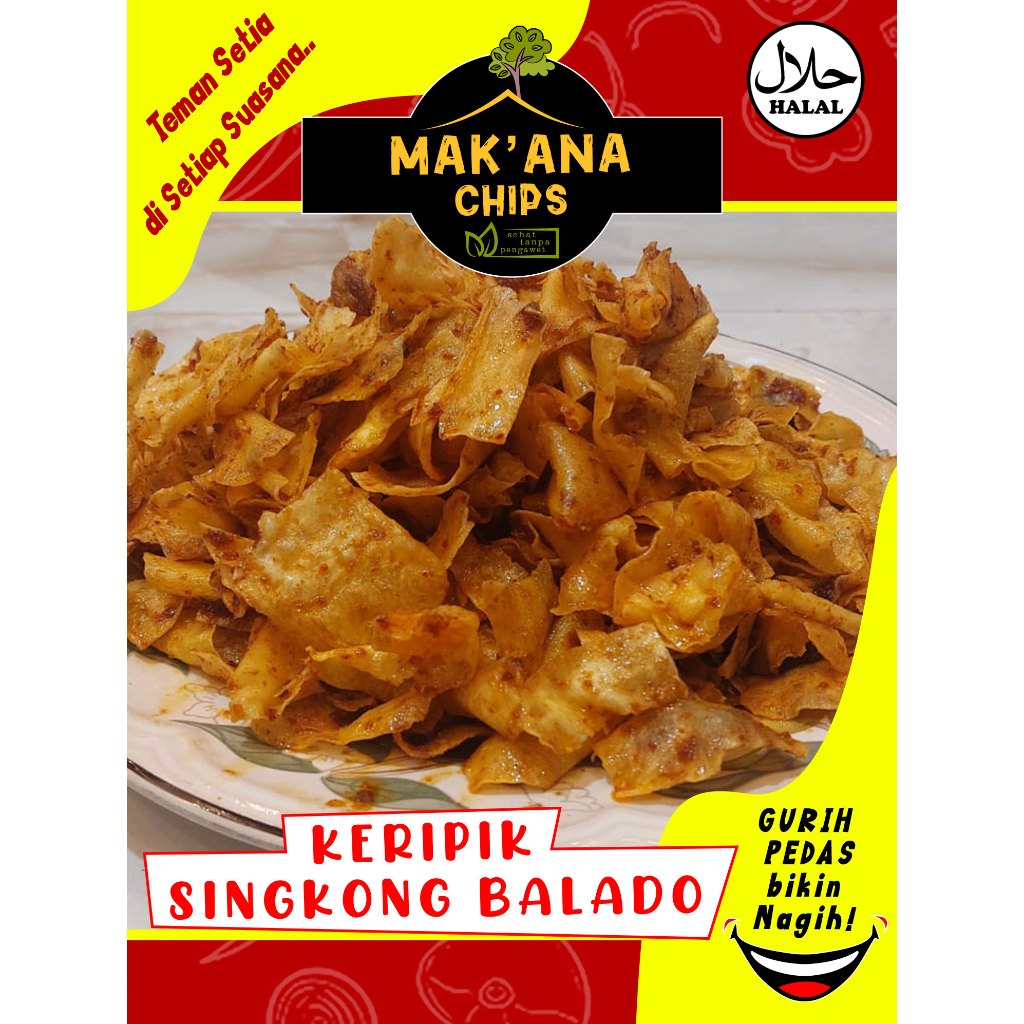 

Keripik Singkong Balado Asli Minang - Kriuk, Pedas dan Gurih - 200gr