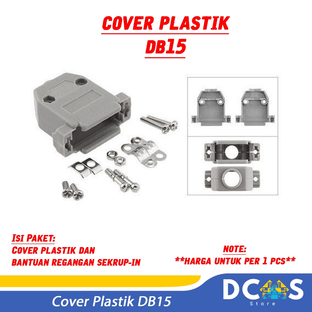 Cover Plastik Plastic Cover DB15 Socket Adaptor DB 15