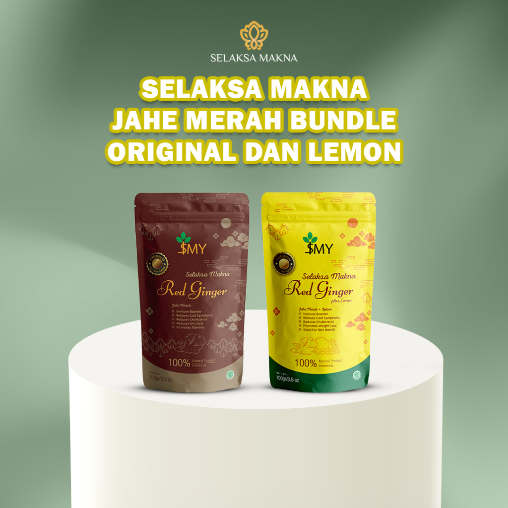 

SELAKSA MAKNA Jahe Merah Paket Original dan Lemon