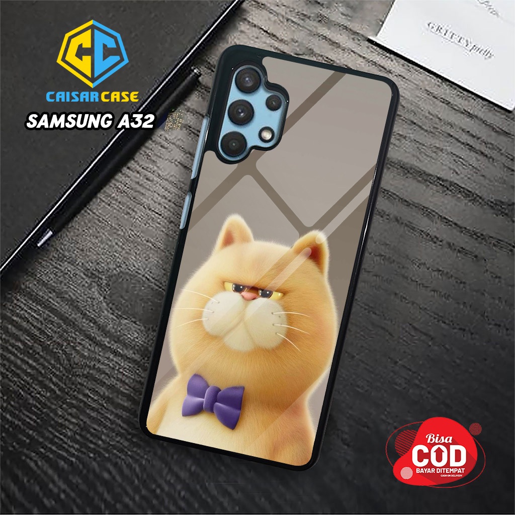 Kaisarcase Case Samsung A32 / A32 5G Terbaru - 54 - Fashion Case Kucing Lucu Glossy Casing Hp Case M