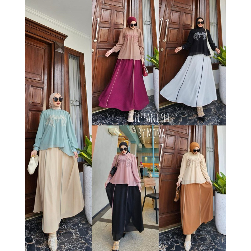 Tiffani Set by MonaSyari Me / COD / Koleksi terbaru