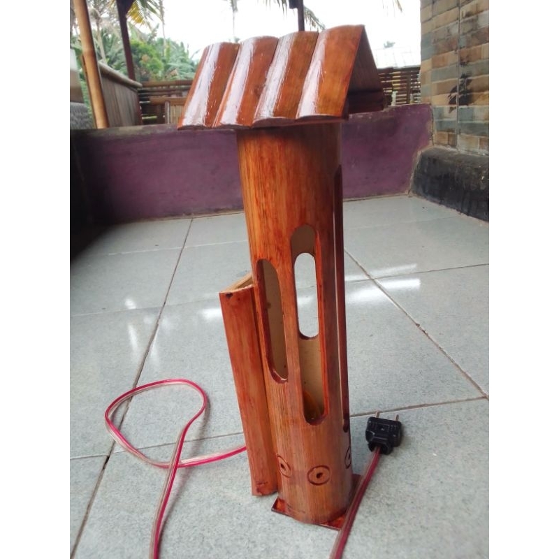 Lampu hias bambu