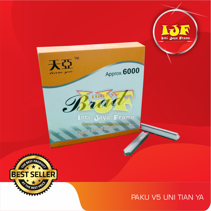 PAKU JOINT V 5 UNI TIAN YA / PAKU V 5MM / PAKU SUDUT BINGKAI