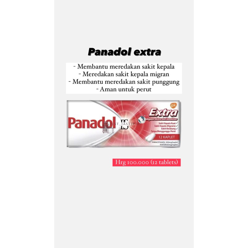 Panadol extra (PO PENANG)