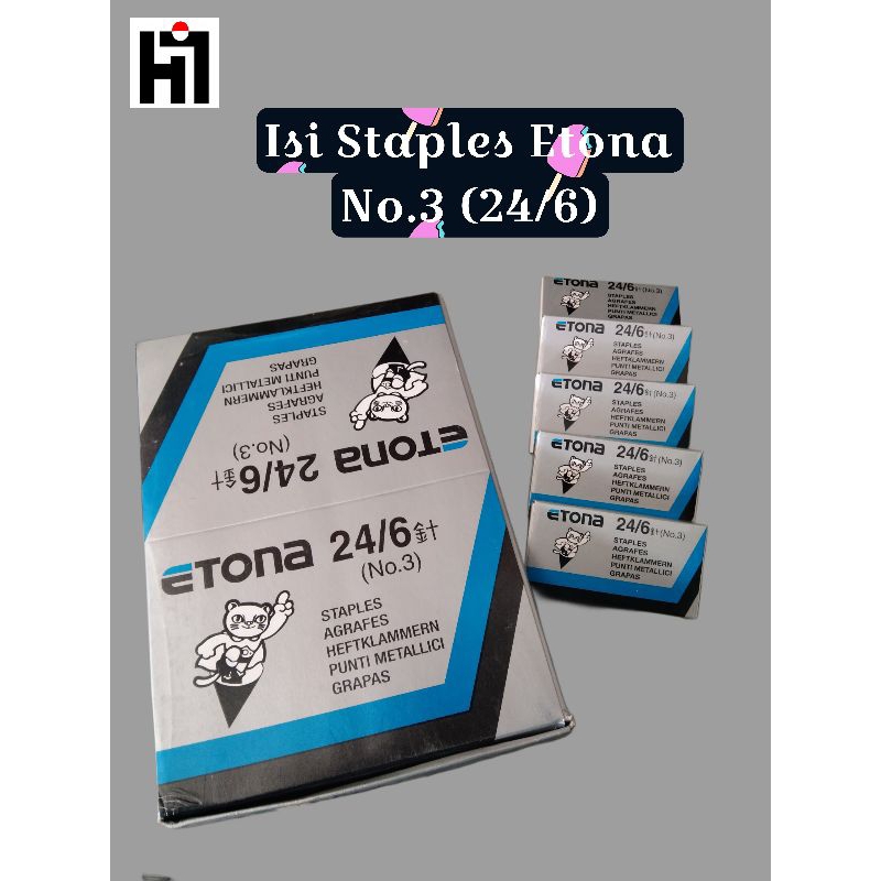 

Isi Staples Etona No.3 24/6