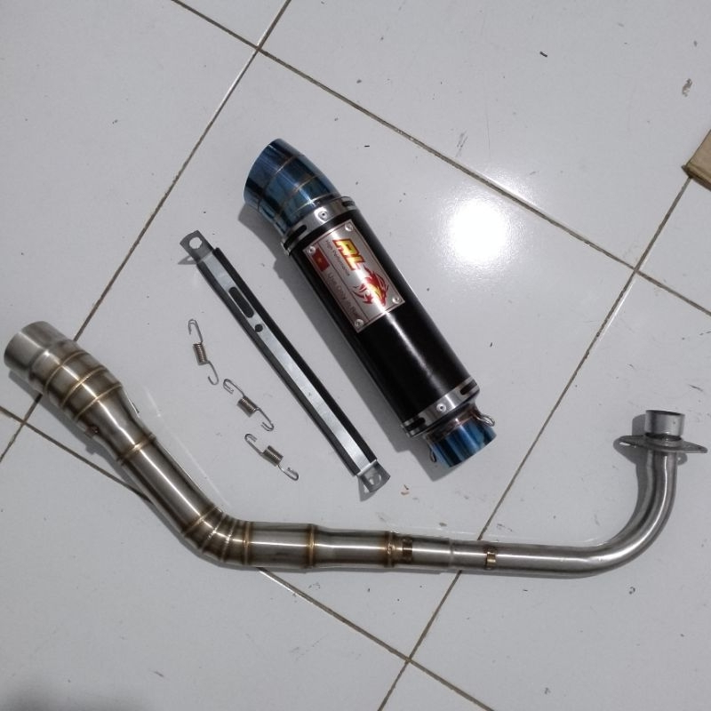 Knalpot RL RedLeo Racing/PNP motor Supra, Revo,Kharisma,Jupiters,Smash,Shogun,Blade,Vega,Crypton