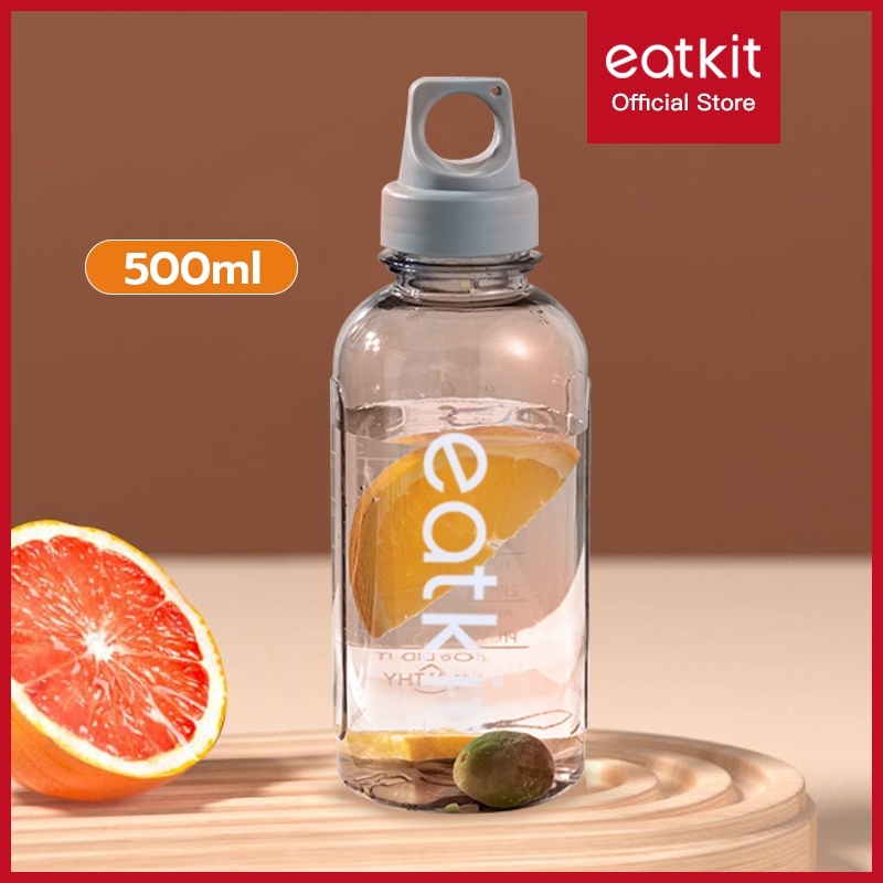 Eatkit Botol Air Olahraga Kapasitas Besar Gym Tumbler Plastik Anti Tumpah Portabel BPA Free