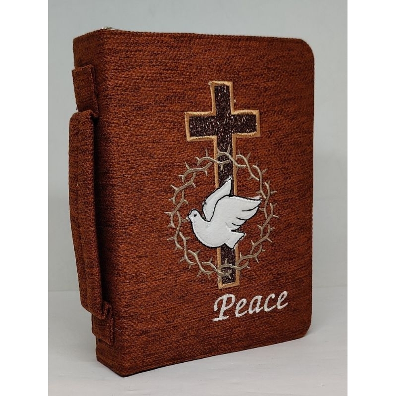 

SAMPUL ALKITAB KECIL MOTIF MERPATI COKLAT