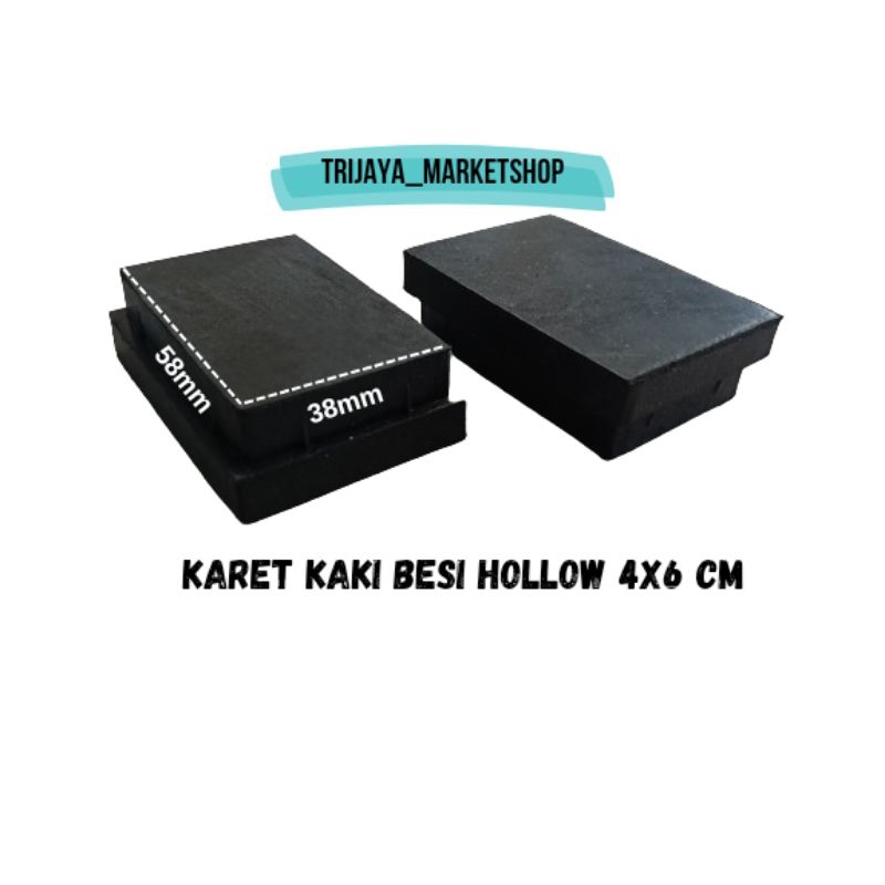 karet hollow 4x6 alas kaki besi hollow 4x6cm
