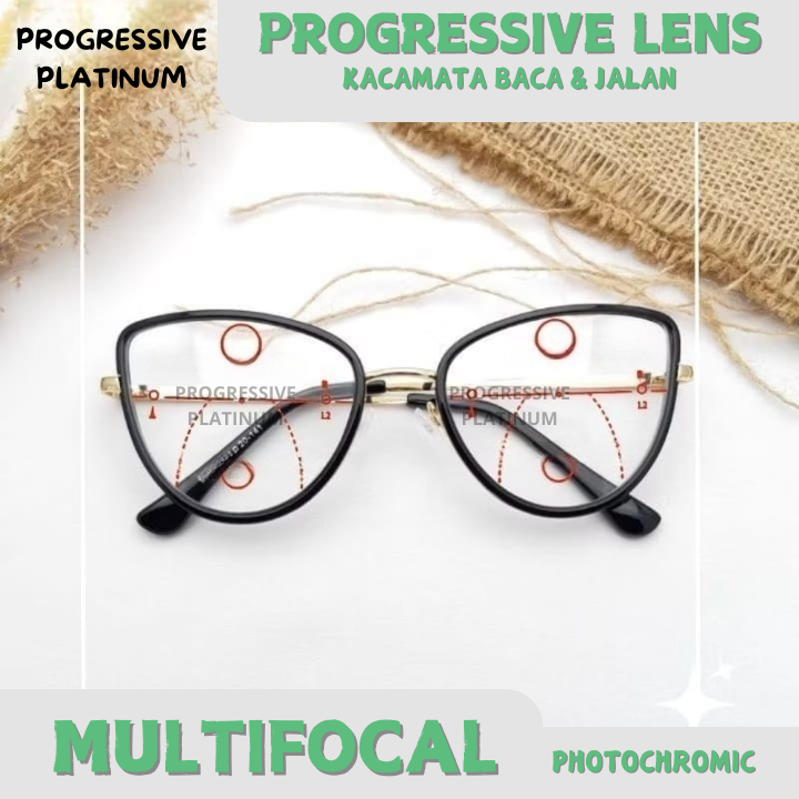 KACAMATA PROGRESSIVE WANITA | KACAMATA BACA & JALAN | KACAMATA BACA PLUS