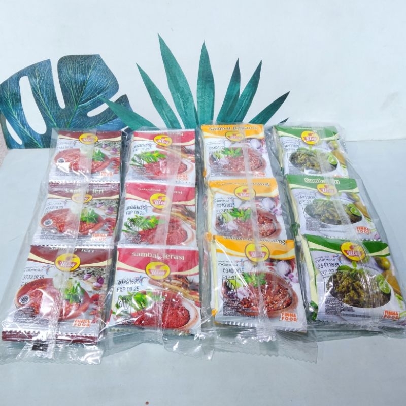 

Sambal uleg sachet isi 10/Sambal/Sambel/Uleg/Sambal ulek/Sambal finna
