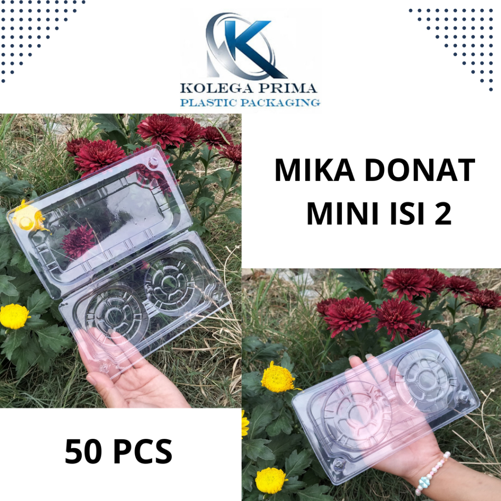 MIKA DONAT MINI ISI 2/ MIKA PUDING TELOR CEPLOK/ MIKA PANCAKE DORAYAKI ISI 50PCS