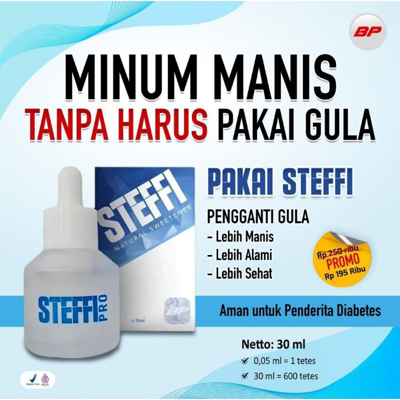 

STEFFI PENGGANTI GULA ALAMI 0 GLUKOSA NO CUCI DARAH NO DIABETES PEMANIS ALAMI AMAN BAGI PENDERITA DIABETES BUSUI BUMIL ANAK-ANAK LANSIA