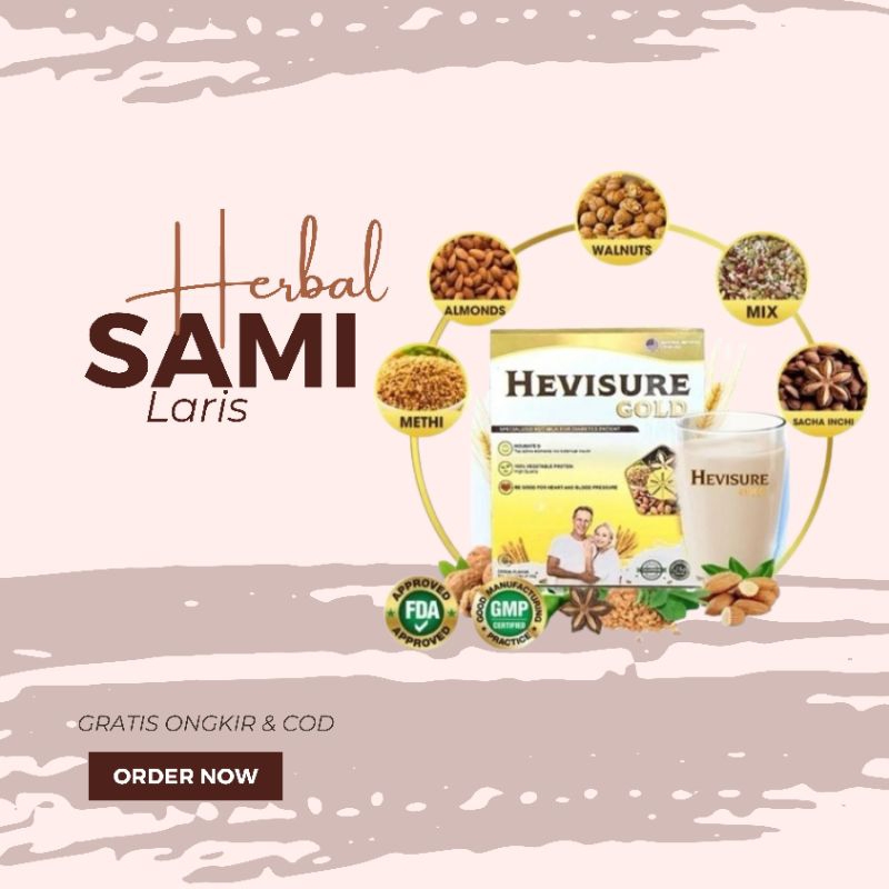 

HEVISURE GOLD MILK SUSU OBAT DIABETES KENCING MANIS KADAR GULA RENDAH