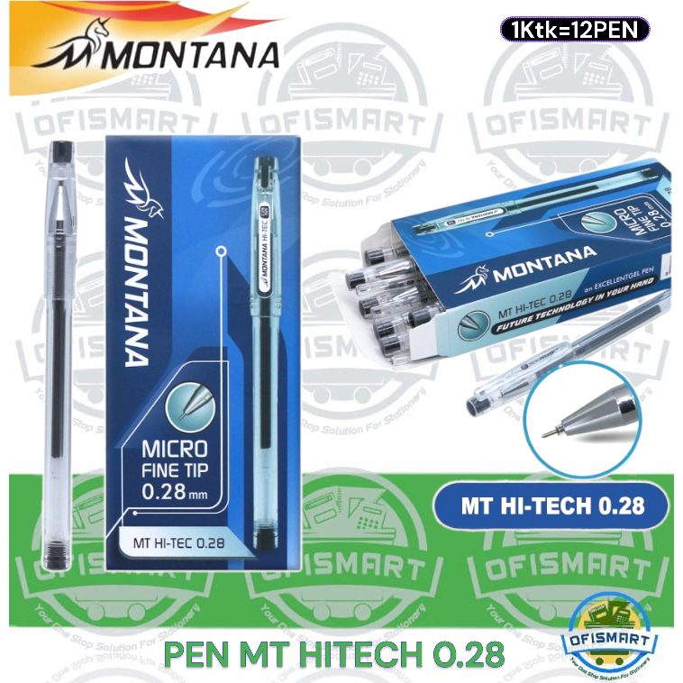 

Montana Gel Pen MT Hitech 0.28mm | @ 1Ktk=12Pen