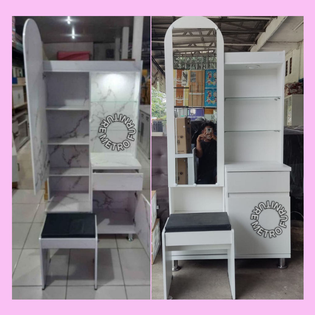 MEJA RIAS LAMPU KACA PANJANG OVAL FREE ONGKIR SERANG KOTA