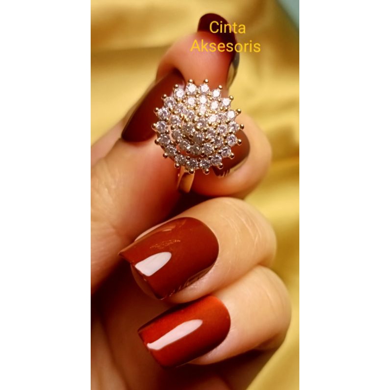 CINCIN XUPING MODEL PERMATA REPLIKA DIAMOND MEWAH NAN MENAWAN AKSESORIS IDAMAN WANITA MASA KINI_CX11