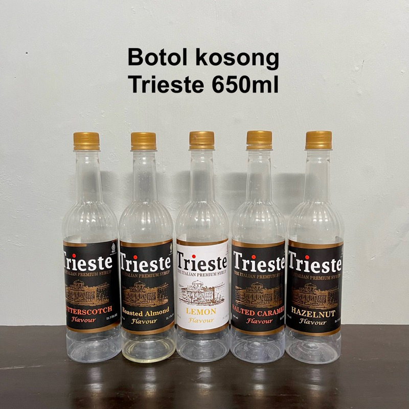 

BOTOL KOSONG BEKAS SIRUP TRIESTE 650ml - BOTOL PLASTIK BEKAS TRIESTE 650ml