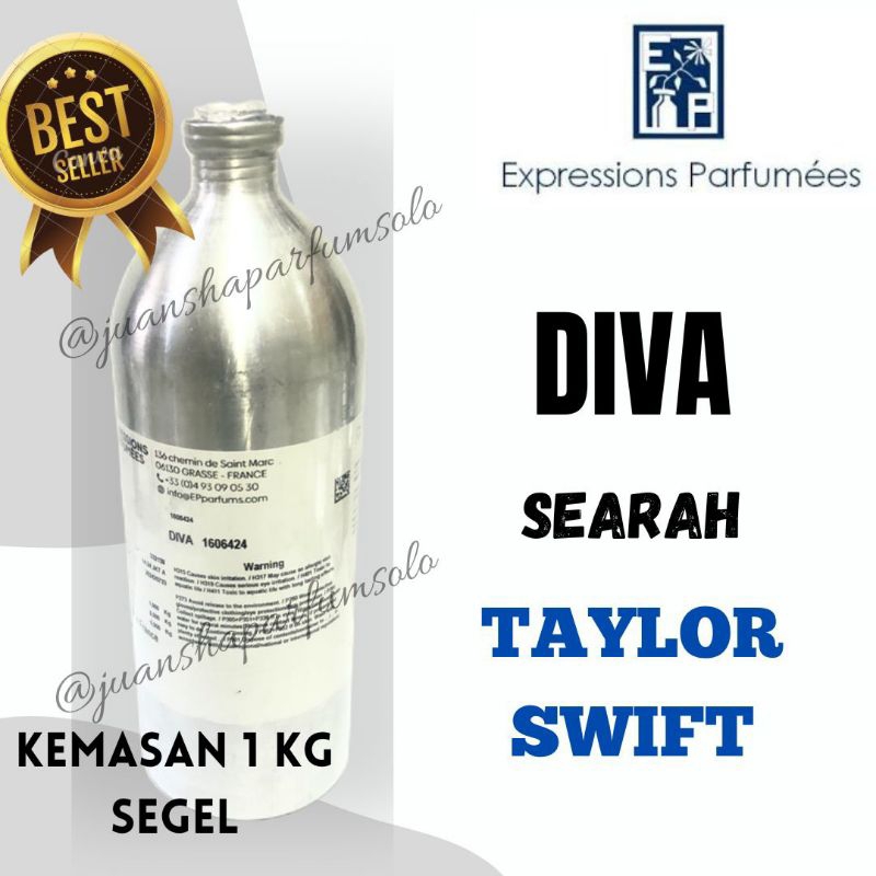 DIVA/TAYLOR SWIFT PRODUK EXPRESSION PARFUMEES KEMASAN 1 KG SEGEL