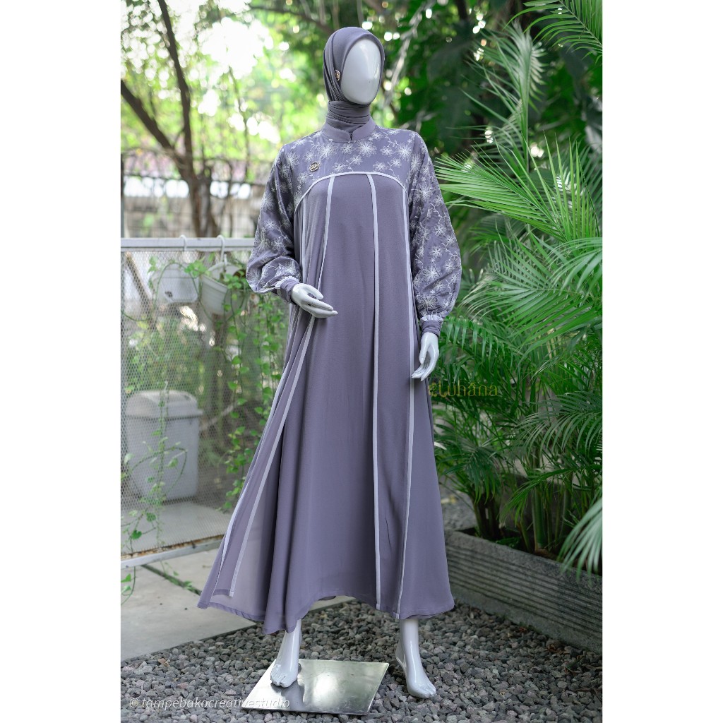 LUHANA - Baju Gamis Wanita Muslimah Dress Wanita Panjang Bahan Premium
