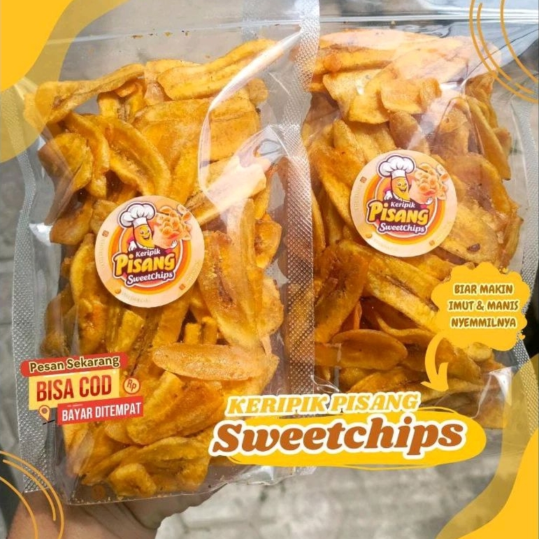 

Keripik pisang manis 150 gram | keripik pisang sweetchips