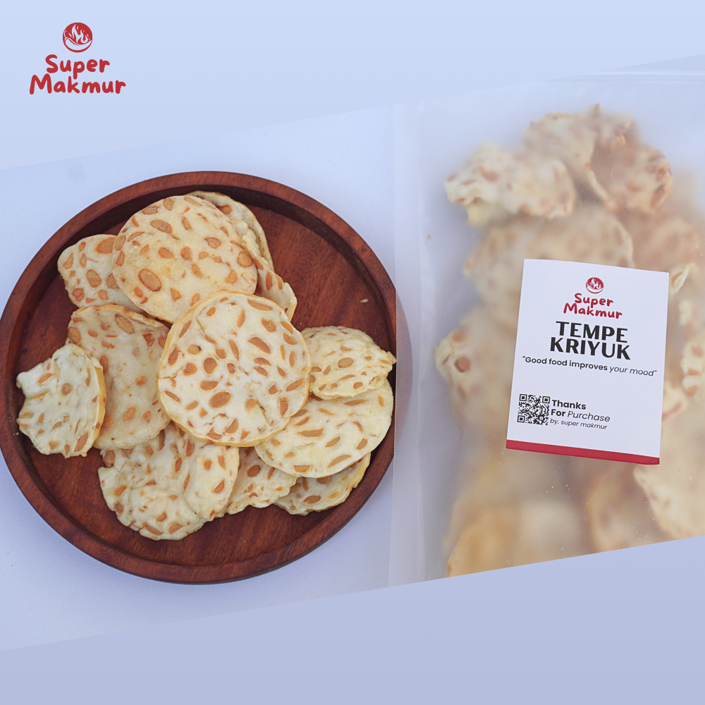 

Keripik kripik tempe kriyuk gurih renyah 250 gram kerupuk snack cemilan tempe