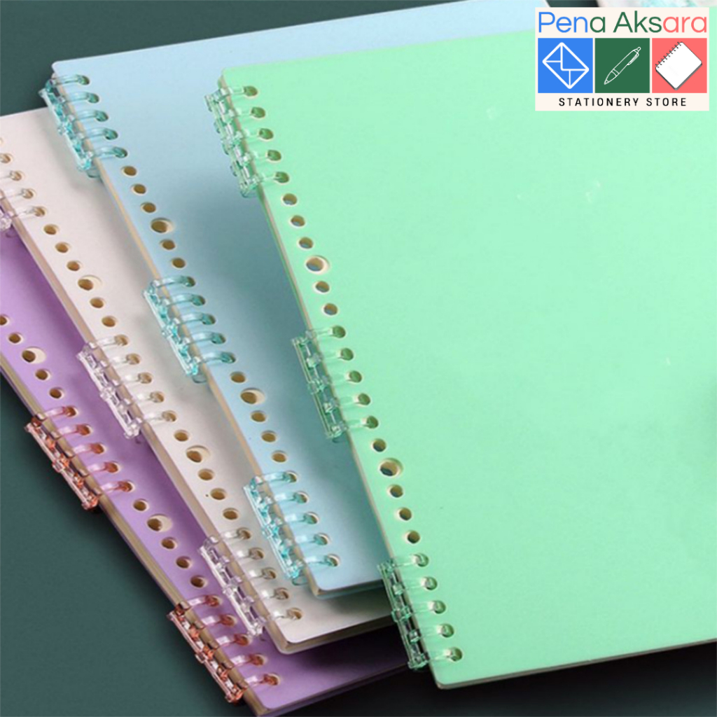 

Multicolor Loose Leaf Binder Loose Leaf HVS Warna Kertas File A5 B5 A4 Refill Paper Loose Leaf