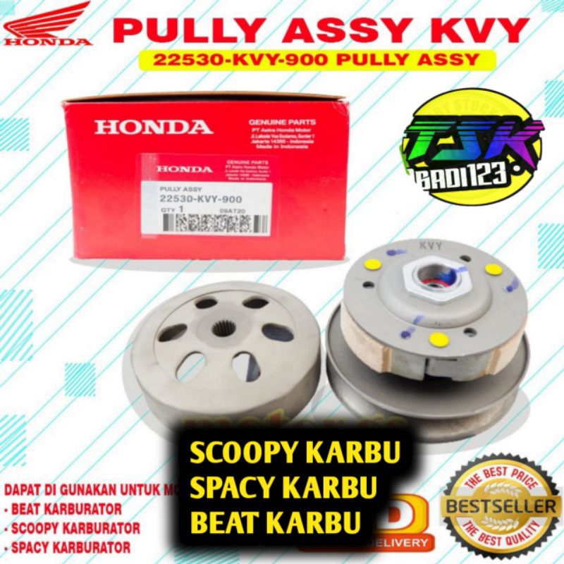 PULLY ASSY BEAT KARBU SPACY KARBU SCOOPY KARBU ORIGINAL AHM