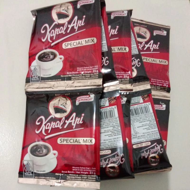 

Kopi Kapal Api Special Mix 23gr Murah 10 Sachet 1 renceng
