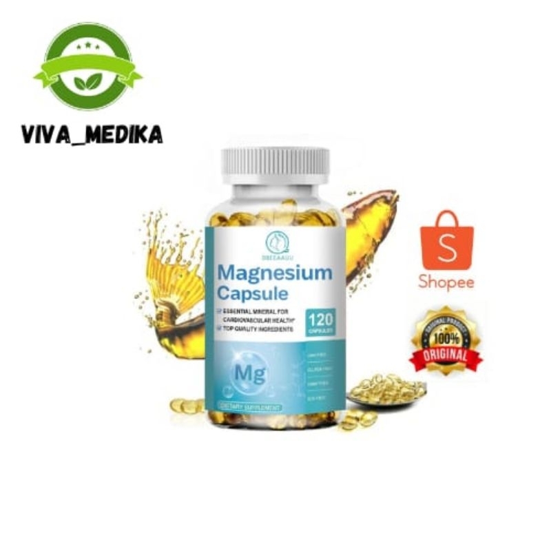 Magnesium (glycinate) Capsules Relieve Nerve Pressure and Muscle Contraction and Maintain Bone Healt